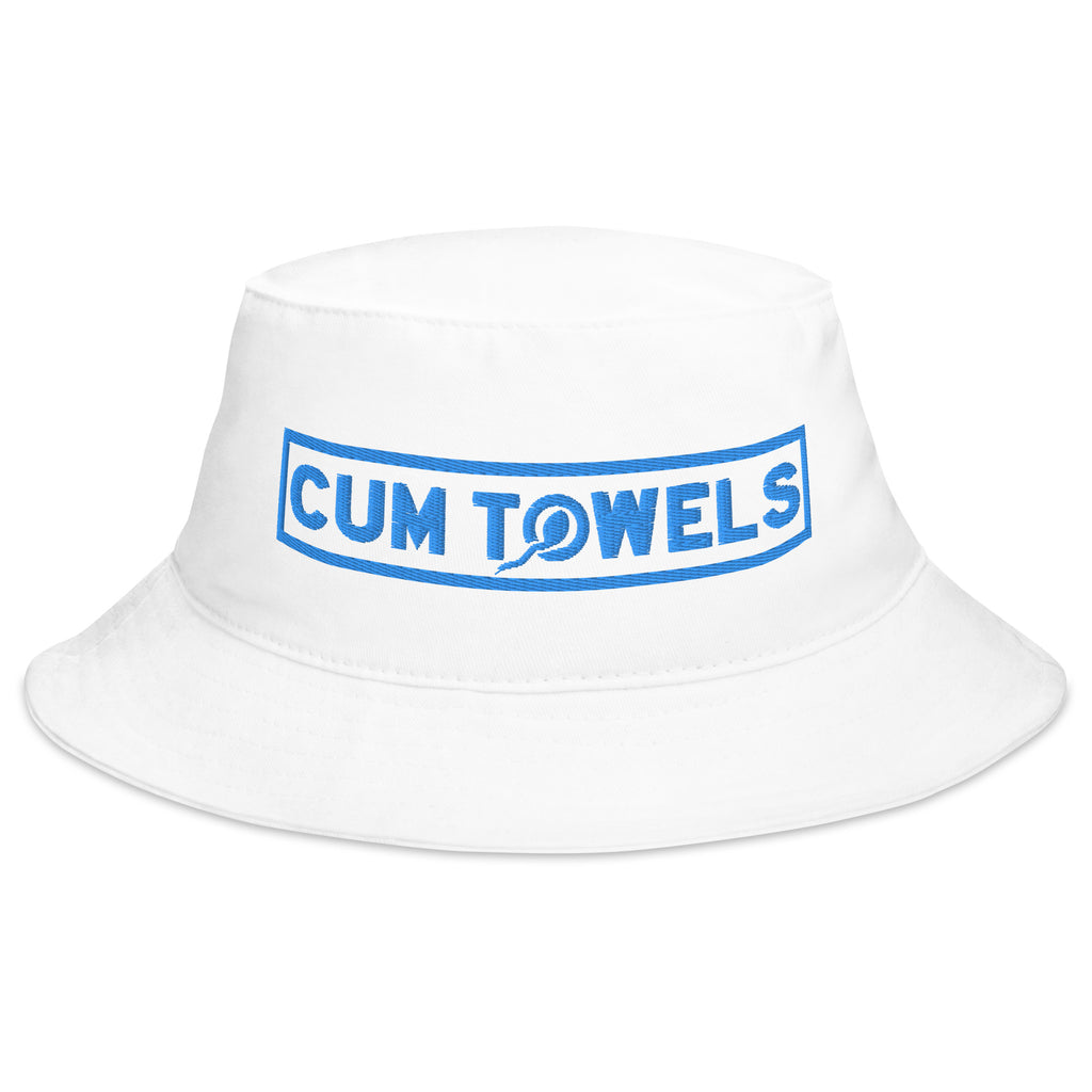 Cum Towels Classic Cum Bucket Hat, Mockup closeup of front
