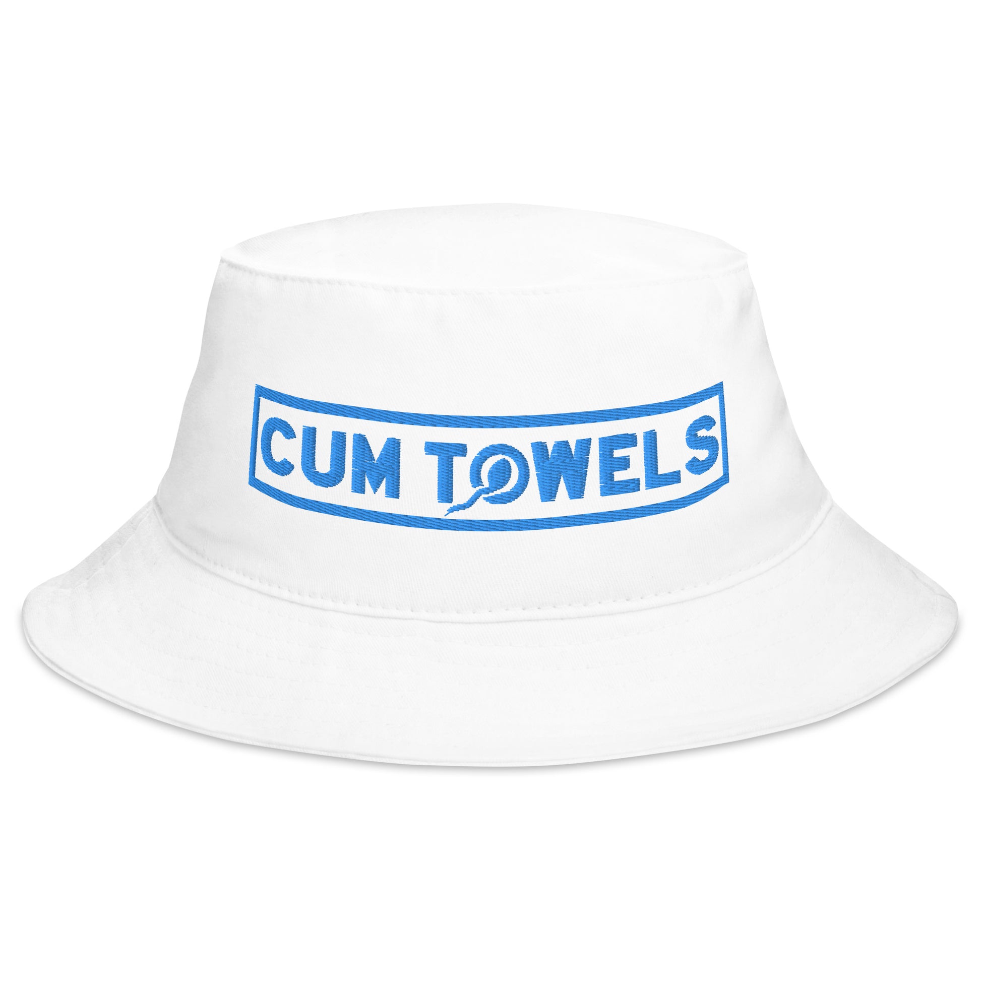 Cum Towels Classic Cum Bucket Hat, Mockup closeup of front