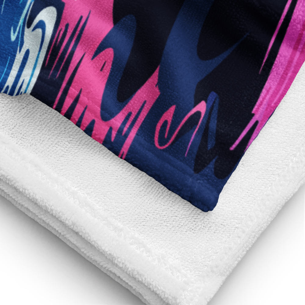 Cum Towels Cosmic Wave Beach Towel, closeup of fabric