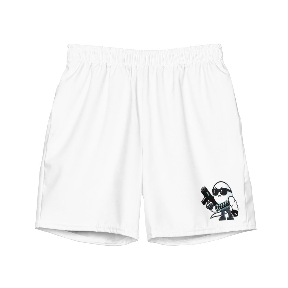 Cum Towels Sperminator Swim Shorts in White